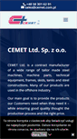 Mobile Screenshot of cemet.com.pl